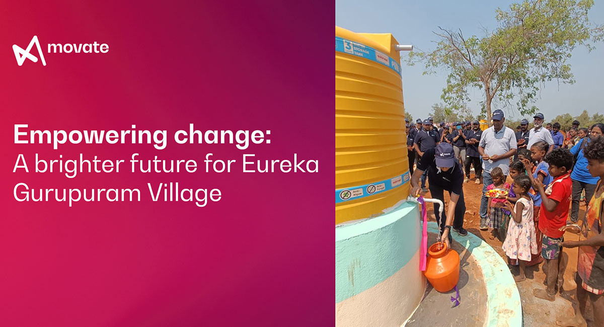 Water storage tanks installed for clean water access at Gurupuram village – Movate CSR initiative