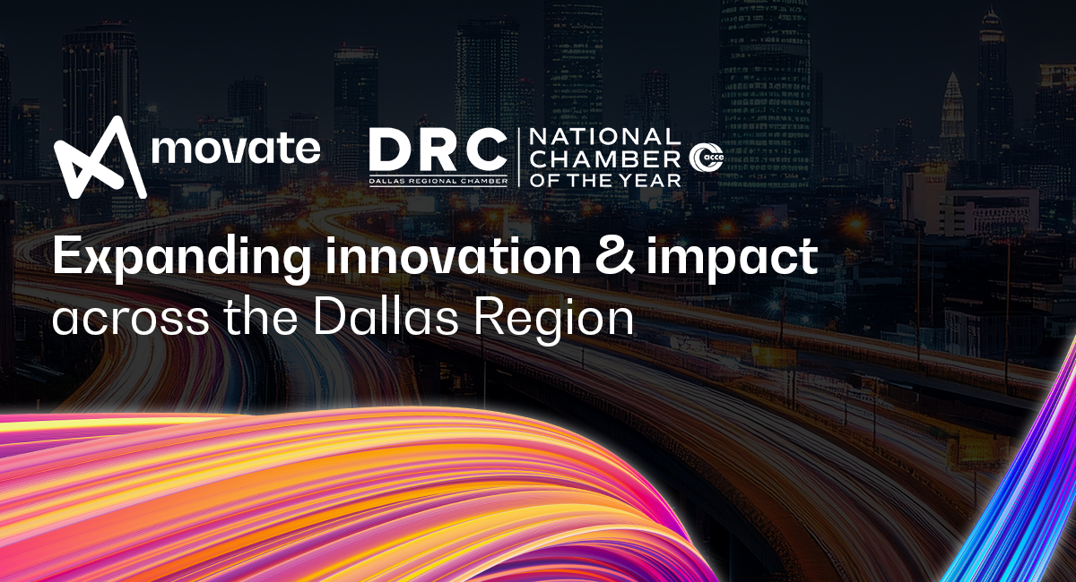Movate joins Dallas Regional Chamber to drive innovation in the Dallas region.